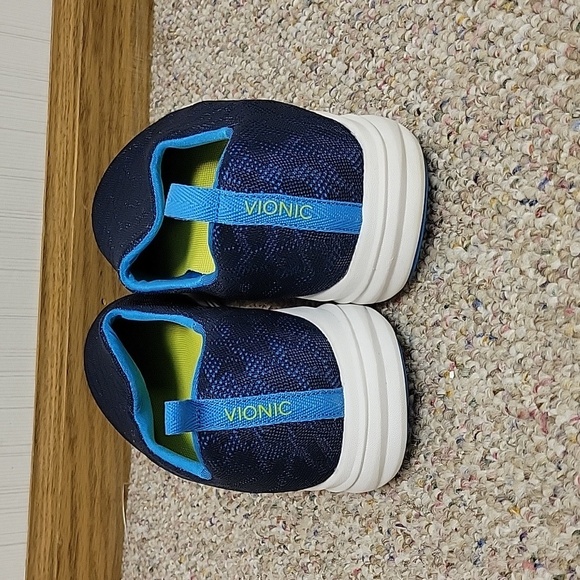 Vionic Women's Agile Hydra Slip On Shoes Blue Fabric Sz 11 - Picture 3 of 6